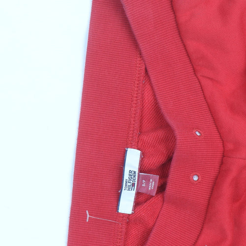 Tommy Hilfiger Men’s Red Jogger Sweatpants Size S Cotton Blend
