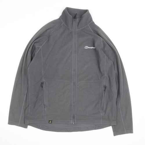 Berghaus Men's Grey Fleece Full Zip Active Jacket Size L
