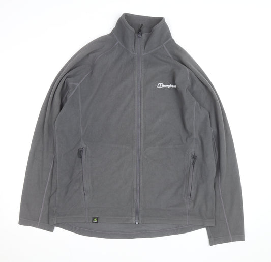 Berghaus Men's Grey Fleece Full Zip Active Jacket Size L