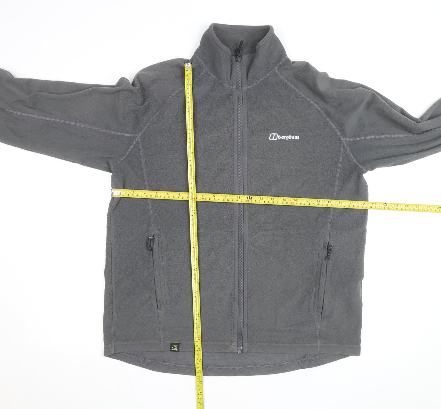 Berghaus Men's Grey Fleece Full Zip Active Jacket Size L