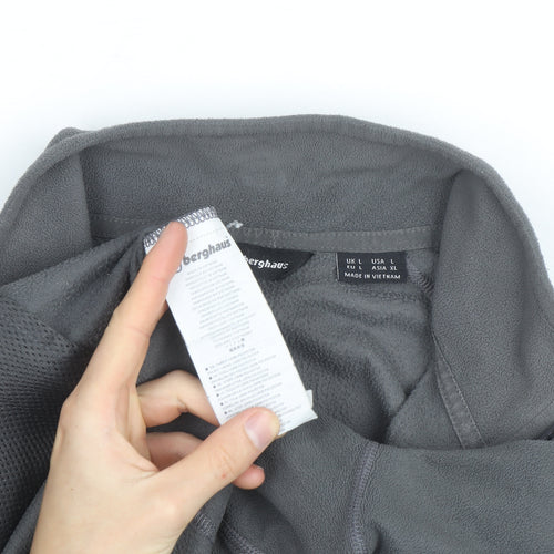 Berghaus Men's Grey Fleece Full Zip Active Jacket Size L