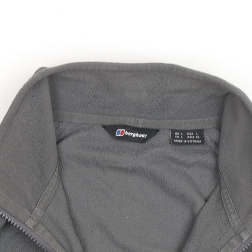 Berghaus Men's Grey Fleece Full Zip Active Jacket Size L