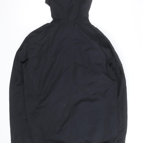 Pretty Green Men's Black Hooded Windbreaker Jacket Size M