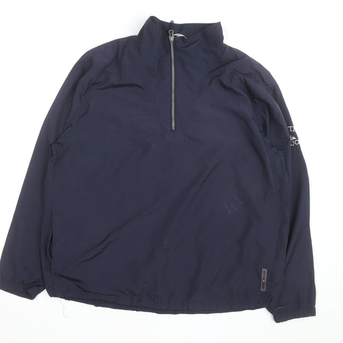 Cutter & Buck Men's Blue M WindTec 1/4 Zip Windbreaker Jacket