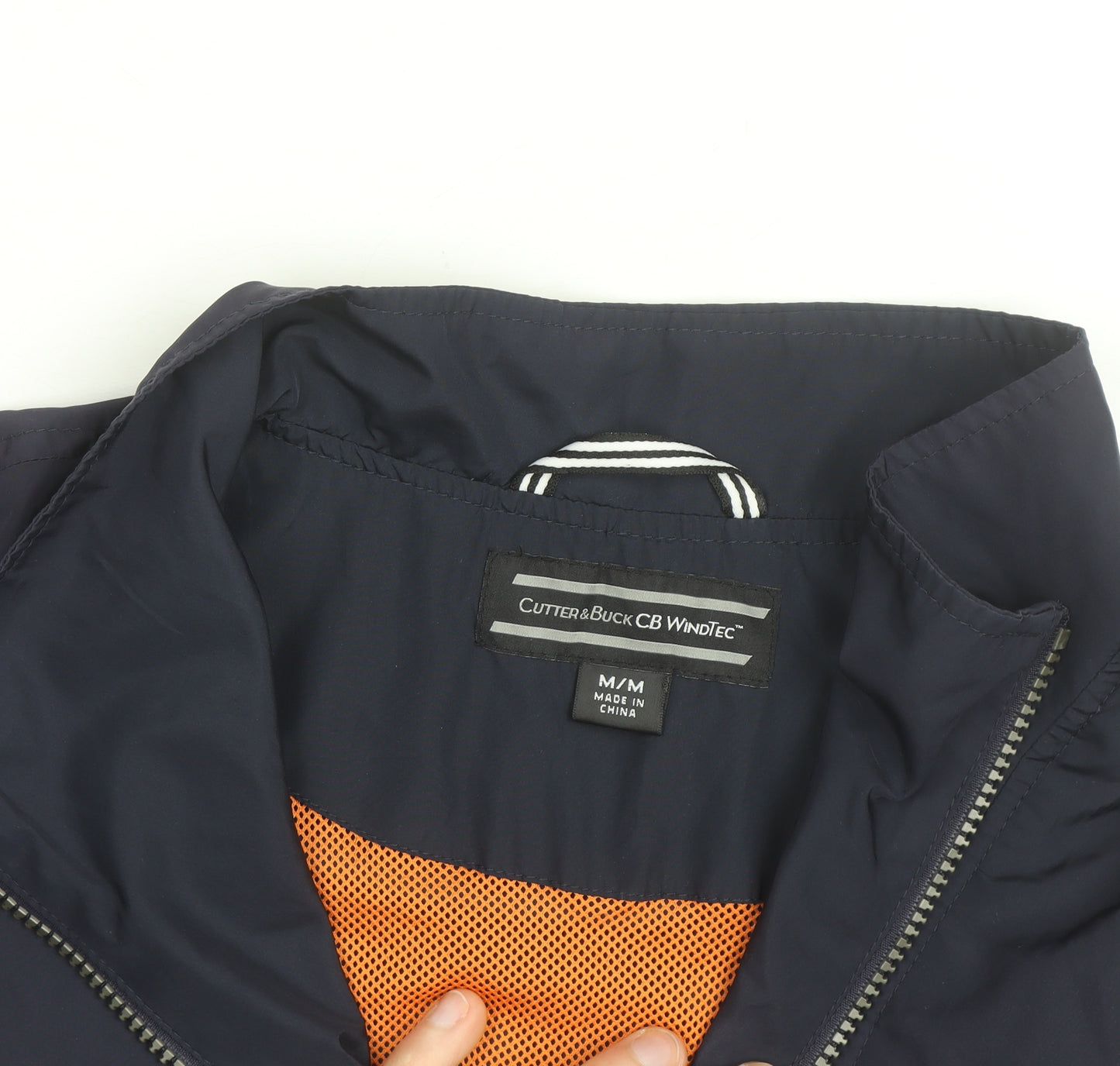 Cutter & Buck Men's Blue M WindTec 1/4 Zip Windbreaker Jacket