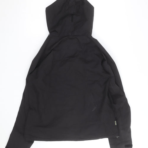 Sprayway Womens Black Waterproof Hooded Parka Jacket Size 12