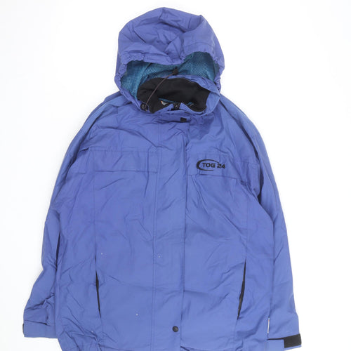 TOG24 Men’s Blue Waterproof Hooded Outdoor Jacket Size S