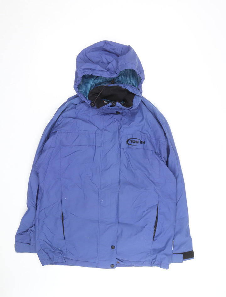 TOG24 Men’s Blue Waterproof Hooded Outdoor Jacket Size S