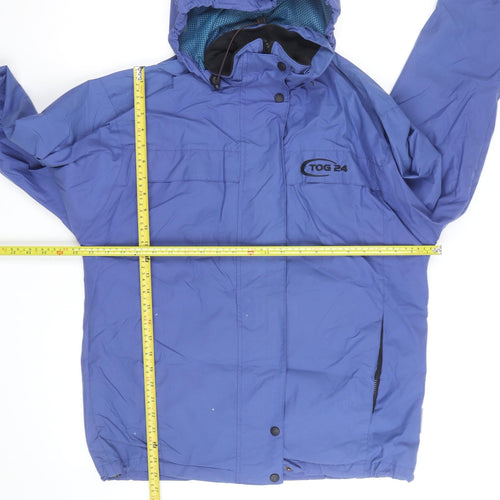 TOG24 Men’s Blue Waterproof Hooded Outdoor Jacket Size S