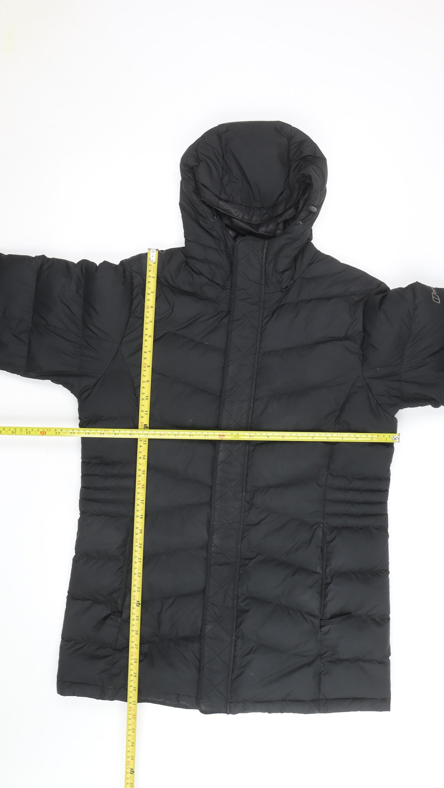 Berghaus Women's Black Size 16 Quilted Down Hooded Puffer Jacket