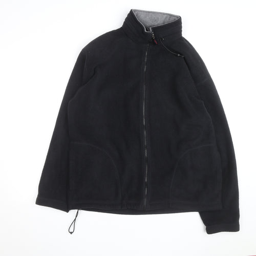 Marks and Spencer Men's Black Fleece Full Zip Jacket Size L
