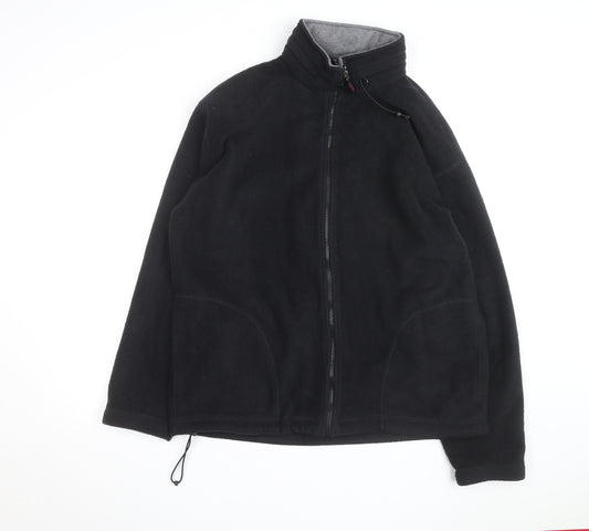 Marks and Spencer Men's Black Fleece Full Zip Jacket Size L
