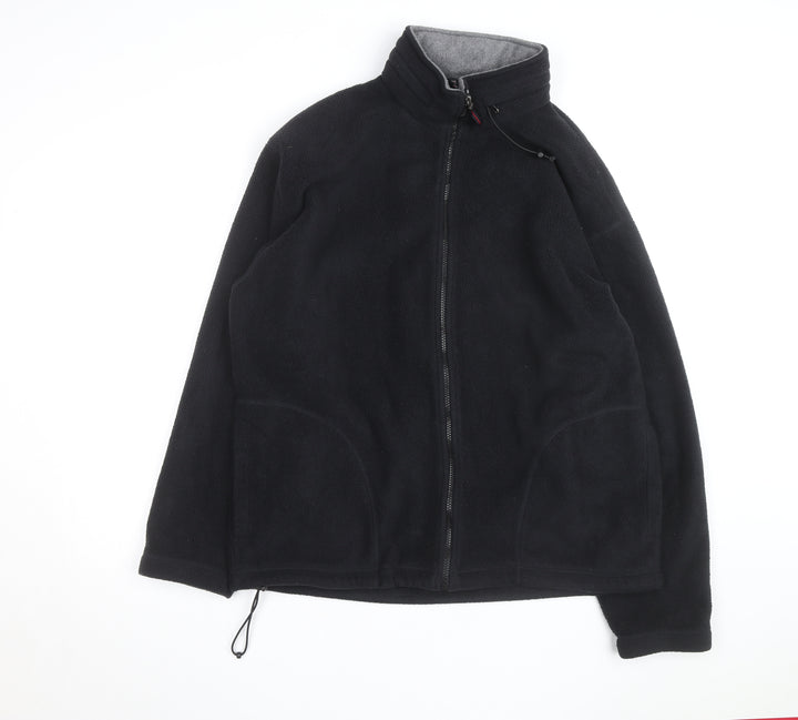 Marks and Spencer Men's Black Fleece Full Zip Jacket Size L