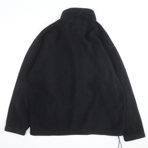 Marks and Spencer Men's Black Fleece Full Zip Jacket Size L