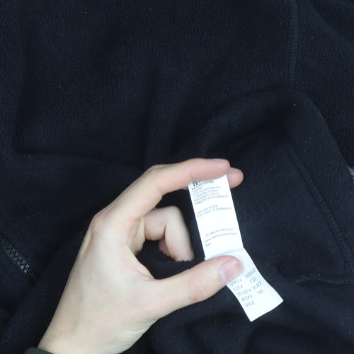 Marks and Spencer Men's Black Fleece Full Zip Jacket Size L