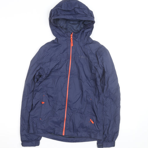 Mountain Warehouse Boys Blue Hooded Windbreaker Jacket 11-12 Years Water Resistant