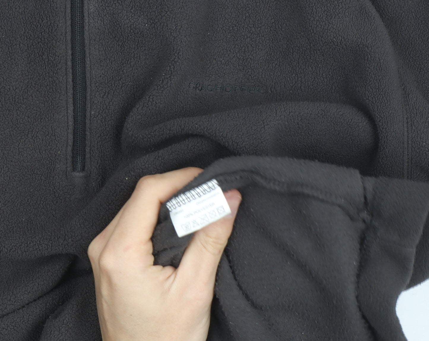 Craghoppers Men's Black Fleece Half Zip Pullover Sweatshirt M
