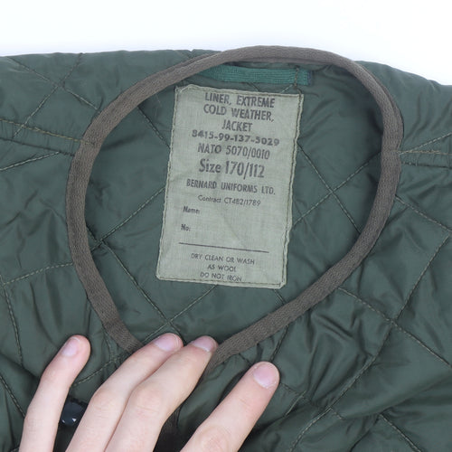 Bernard Uniforms Men’s Green Quilted Cold Weather Military Jacket XL