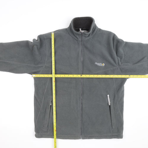 Regatta Men's Grey Fleece Jacket L Full Zip Outdoor Hiking Warm