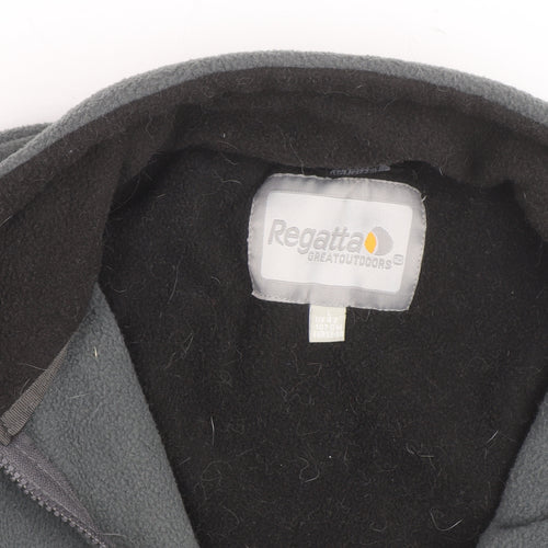 Regatta Men's Grey Fleece Jacket L Full Zip Outdoor Hiking Warm