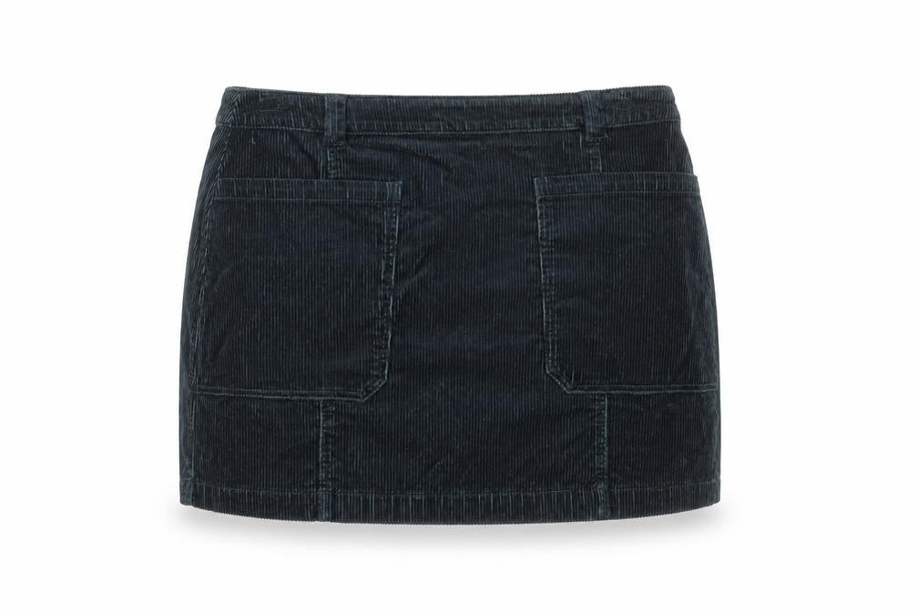 Marks and Spencer Women Blue Corduroy Short Skirt Size 18