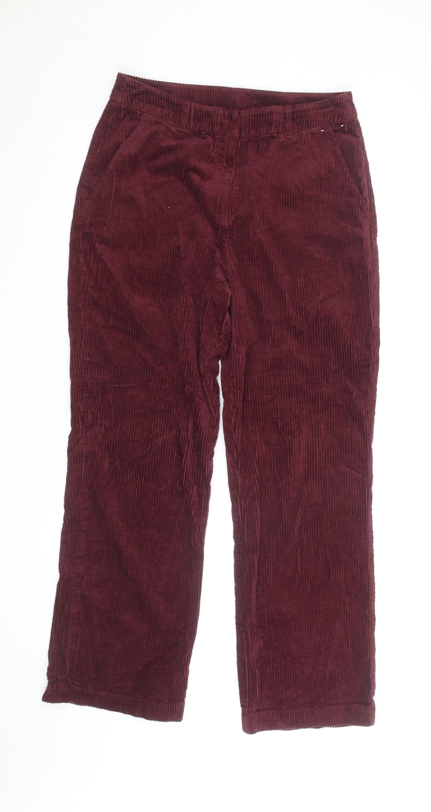 Seasalt Cornwall Womens Burgundy Corduroy Trousers UK 12 Regular