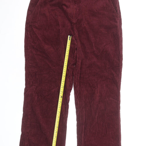 Seasalt Cornwall Womens Burgundy Corduroy Trousers UK 12 Regular
