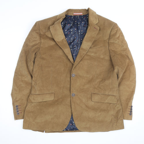 Alec W. G. Hall Men's Brown Corduroy Blazer Size 42 Classic Fit