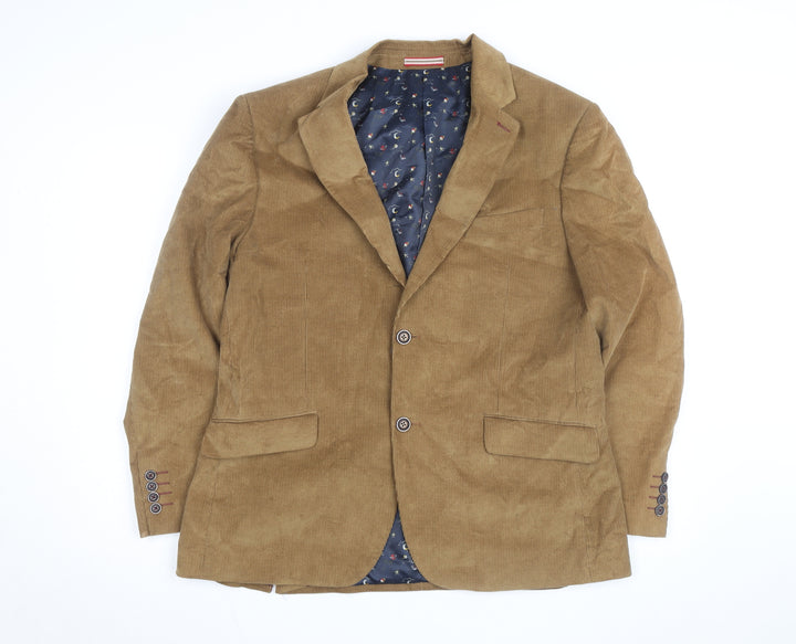 Alec W. G. Hall Men's Brown Corduroy Blazer Size 42 Classic Fit