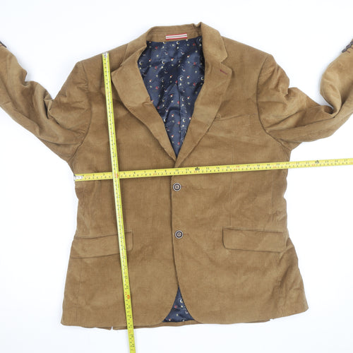 Alec W. G. Hall Men's Brown Corduroy Blazer Size 42 Classic Fit