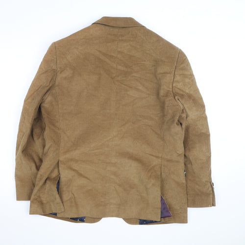 Alec W. G. Hall Men's Brown Corduroy Blazer Size 42 Classic Fit