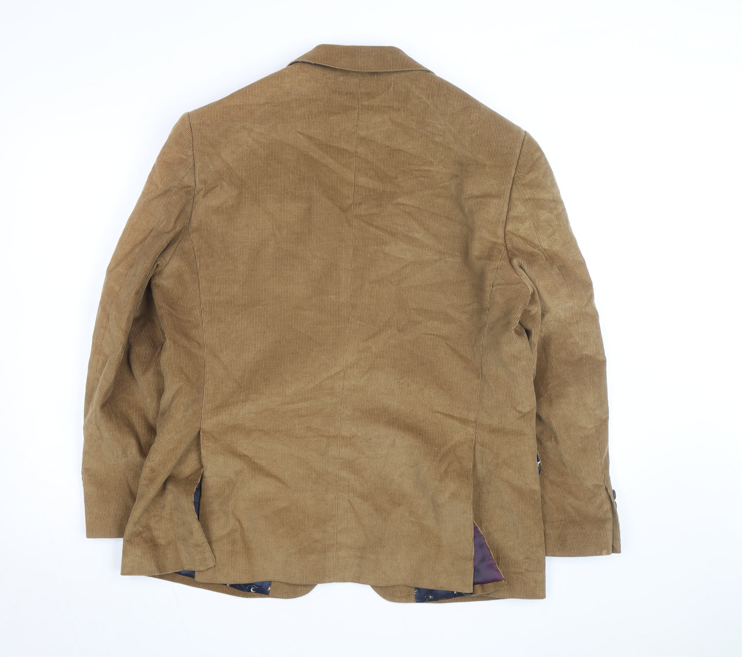 Alec W. G. Hall Men's Brown Corduroy Blazer Size 42 Classic Fit