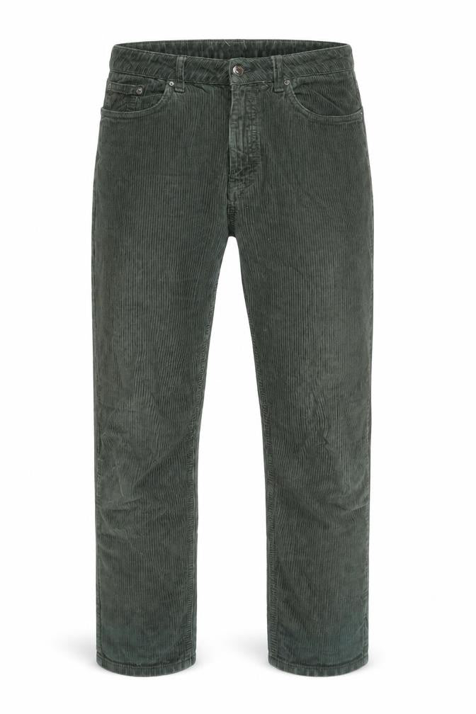Topshop Men Green Corduroy Slim Fit Chino Trousers W32 L28