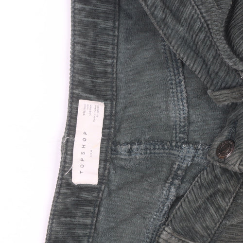 Topshop Men Green Corduroy Slim Fit Chino Trousers W32 L28