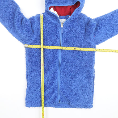 FatFace Boys Blue Full Zip Hoodie Fleece Age 10-11 Years