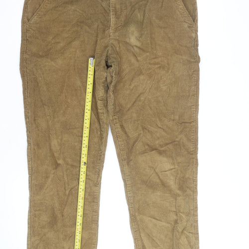 Farah Men's Brown Corduroy Chino Trousers Size 34R