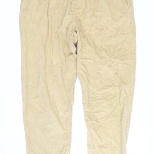 Huffer Men's Beige Corduroy Jogger Trousers 2XL Relaxed Fit