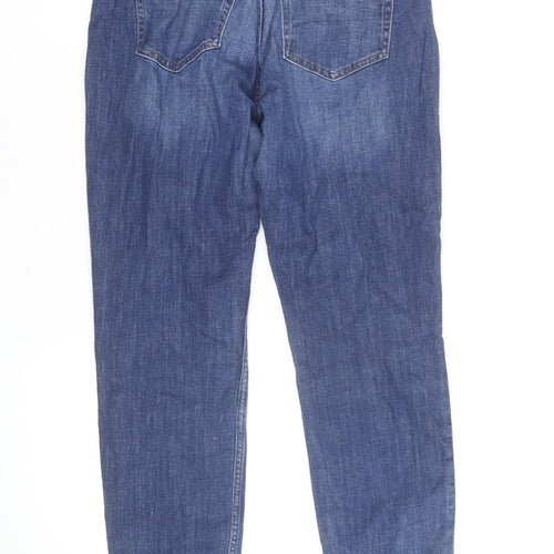 H&M Women Blue Size 12 Boyfriend Regular Fit Jeans