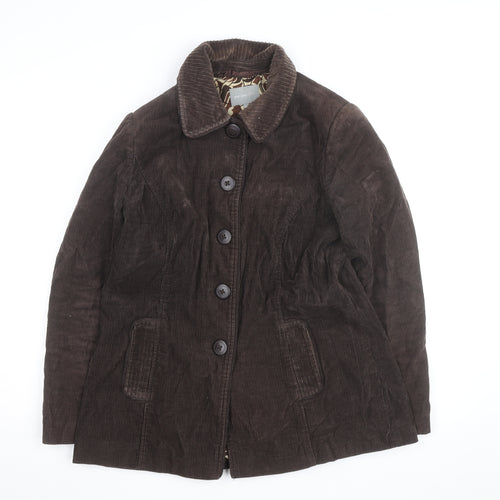 Marks and Spencer Per Una Women Brown Corduroy Jacket Size 14