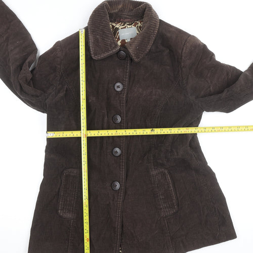 Marks and Spencer Per Una Women Brown Corduroy Jacket Size 14