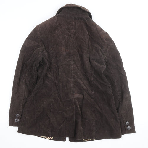Marks and Spencer Per Una Women Brown Corduroy Jacket Size 14