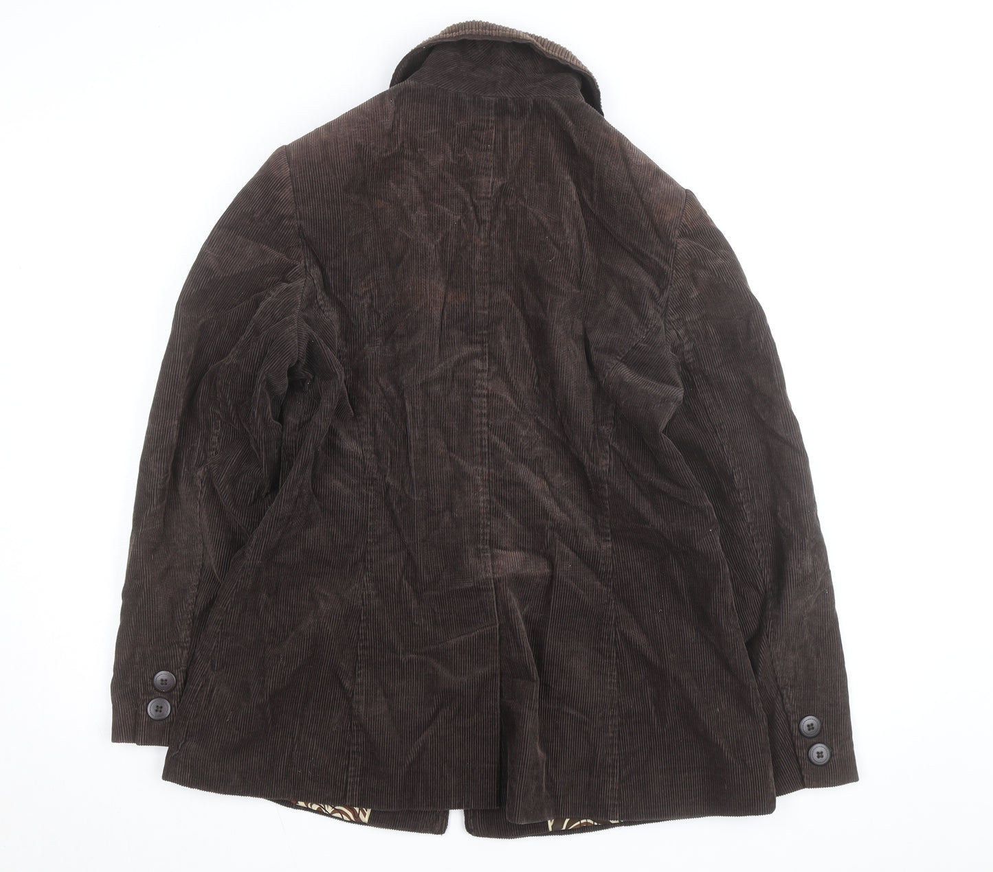Marks and Spencer Per Una Women Brown Corduroy Jacket Size 14