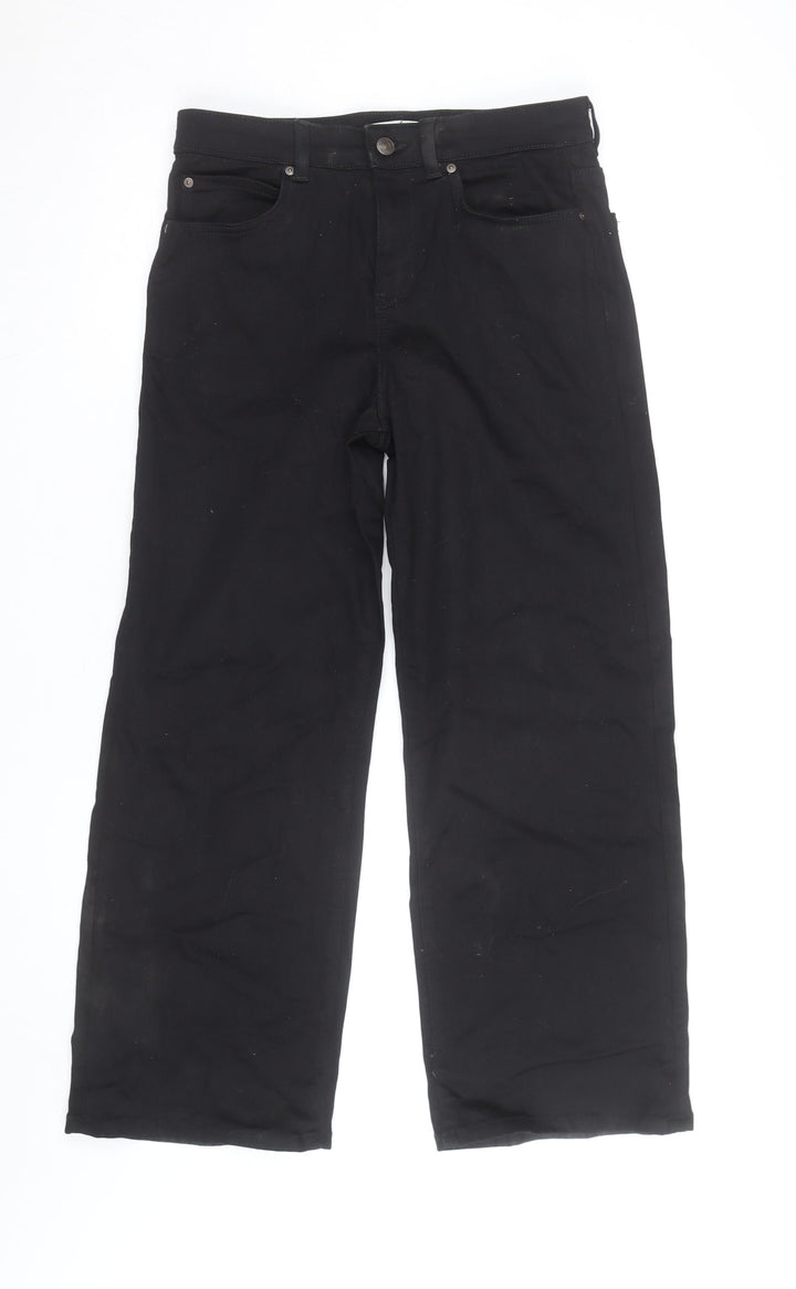 Marks and Spencer Womens Black Size 12 Straight Jeans