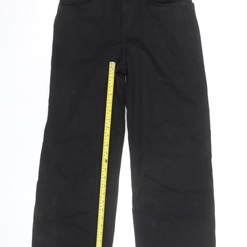 Marks and Spencer Womens Black Size 12 Straight Jeans