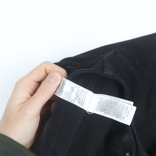 Marks and Spencer Womens Black Size 12 Straight Jeans