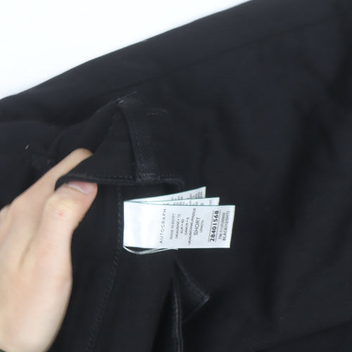 Marks and Spencer Womens Black Size 12 Straight Jeans