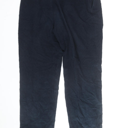 Marks and Spencer Men's Blue Corduroy Trousers 36W 29L Regular Fit