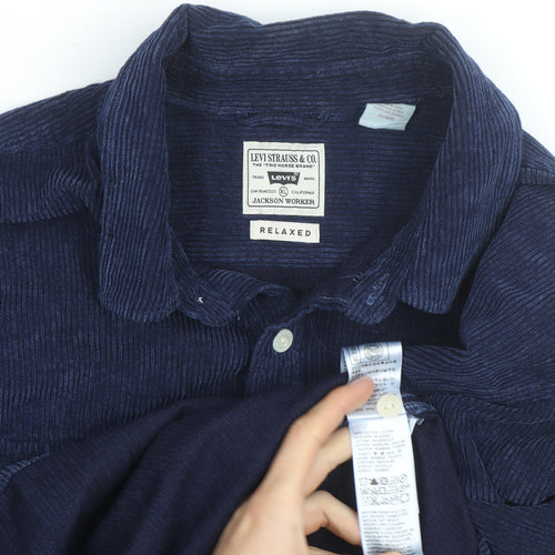 Levi's Men's Blue Corduroy Jackson Worker Relaxed Fit Jacket XL