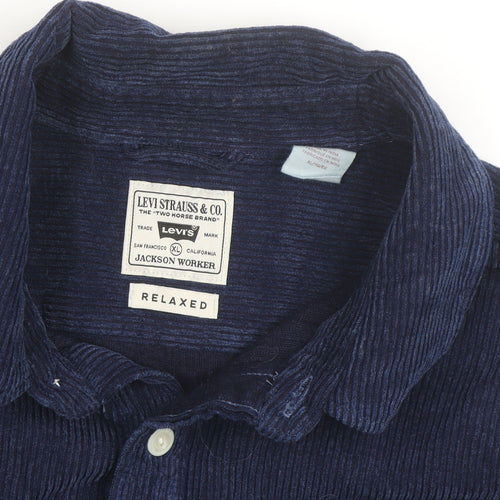 Levi's Men's Blue Corduroy Jackson Worker Relaxed Fit Jacket XL