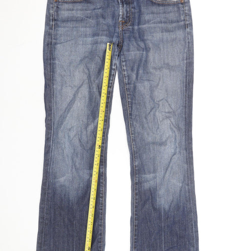 7 For All Mankind Men's Blue Bootcut Jeans Size 28 Regular Fit